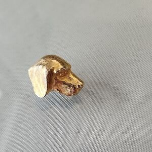 Gold Dog Head Pin So Cute